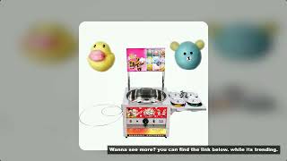 Gas Cotton Candy Machine Commercial Large Capacity DIY Sweet Cotton Candy Maker Various Floss Spun S screenshot 3