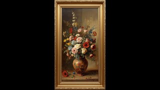 Vintage Floral Art for your Samsung Frame TV 🌸 #SamsungFrameTV #Shorts