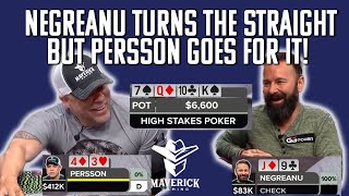 NEGREANU TURNS THE STRAIGHT, PERSSON GOES FOR IT@PokerGO Profile