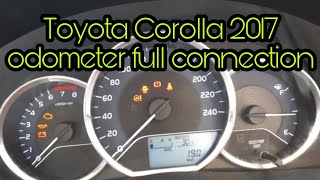 Toyota Corolla 2017 odometer full connection with wiring diagram Toyota Corolla 2017 odometer full connection with wiring diagram