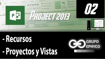 02. Curso de PROJECT 2013 (Pestaña Recursos, Proyectos y Vistas)