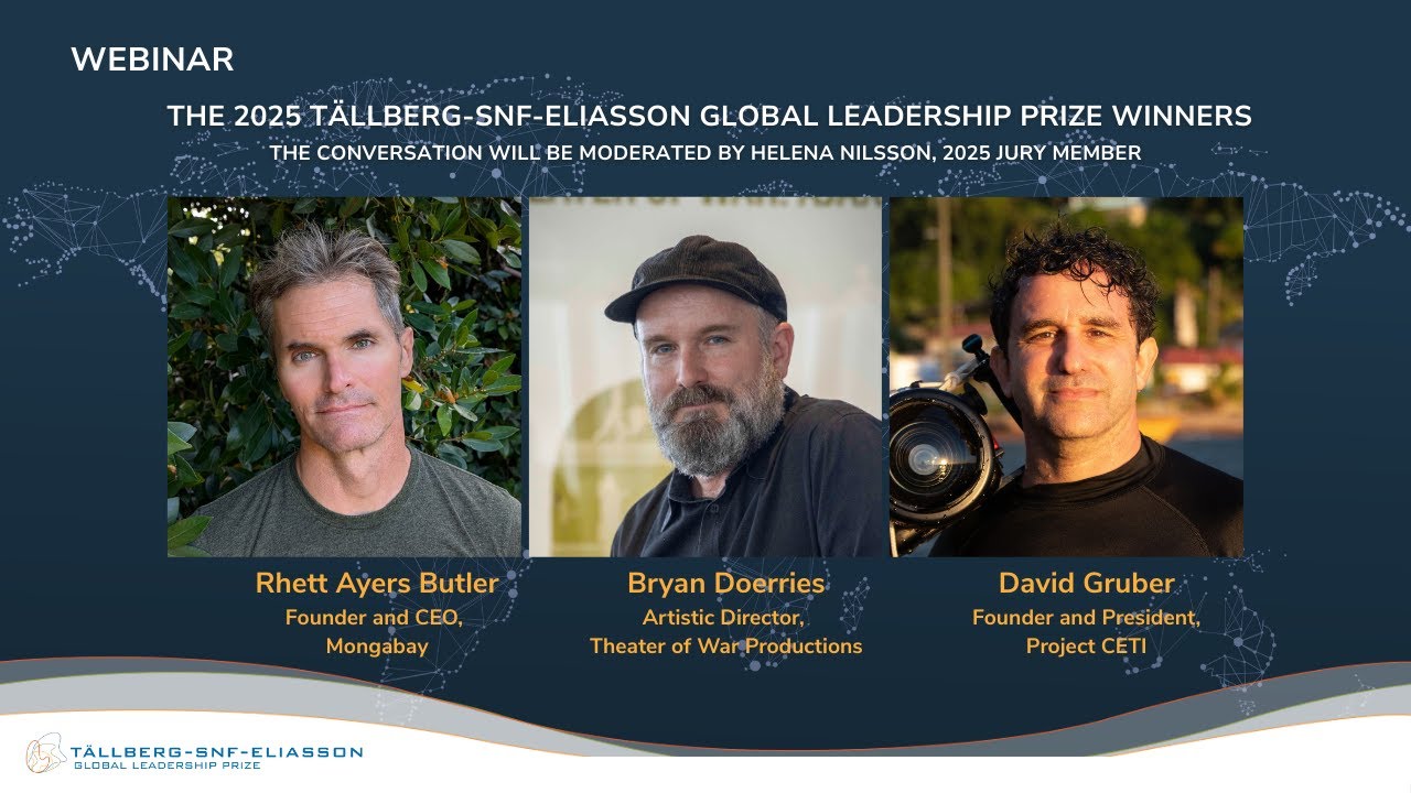 Exclusive Webinar with the 2025 Tällberg-SNF-Eliasson Global Leadership Prize Winners