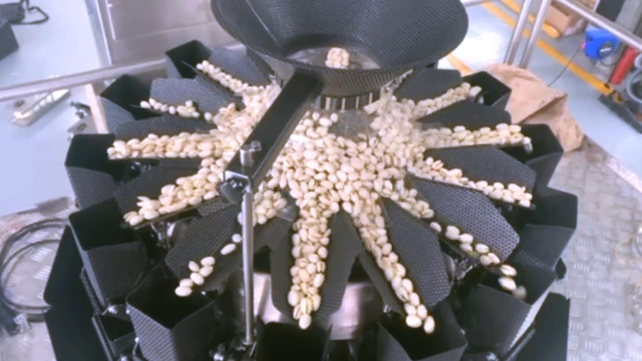 Weighing filling machine rotary type jars filler,Multi heads coated with Teflon at 380 degrees