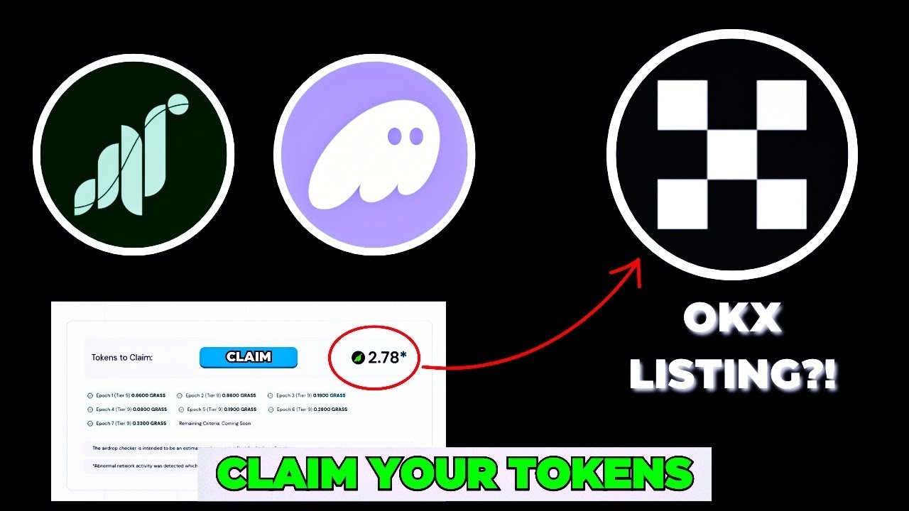 CLAIM GRASS AIRDROP! OKX LISTING GRASS TOKEN?... GET MORE TOKENS IF YOU  HAVE A SMALL ALLOCATION - YouTube