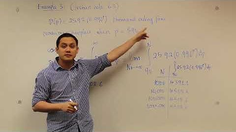 Calculus in Economics: Demand Function (Exponential Function), Consumer Surplus - Example