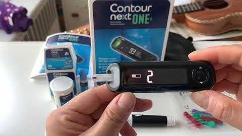 How to use a Contour Next One Diabetes Glucometer