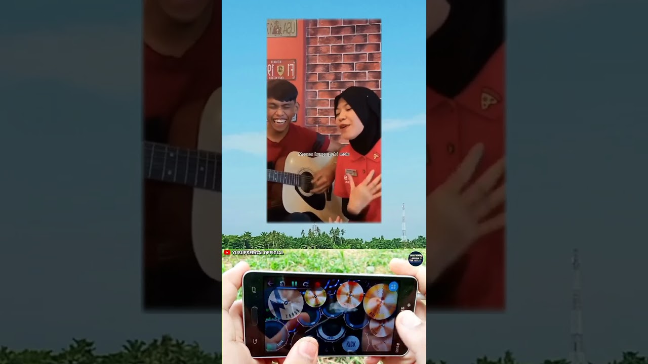 malu malu macam bunga putri malu hairie ft ainna duet real drum