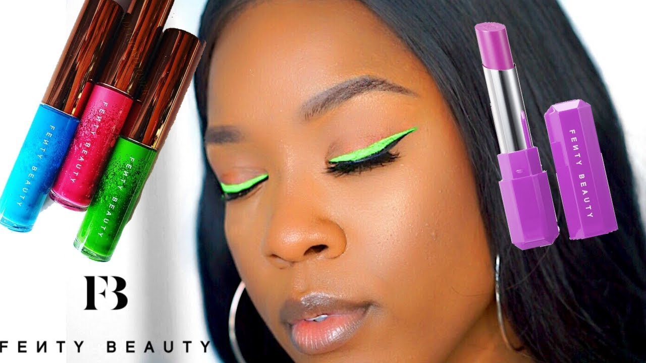 I TRIED THE NEW FENTY VIVID LINER AND POUTSICLE LIPSTICK!