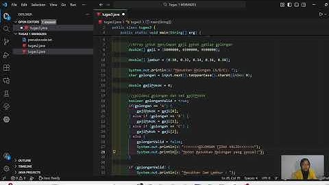 PRAKTIKUM TUGAS 3 - ALGORITMA DAN PEMROGRAMAN -SEVIA APRILISA
