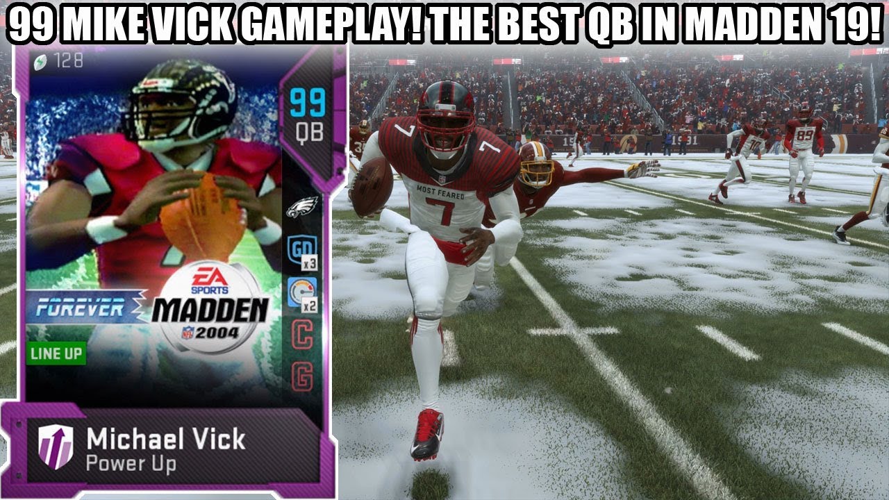 99 OVERALL MIKE VICK GAMEPLAY! THE BEST QB IN MADDEN 19! MADDEN 19