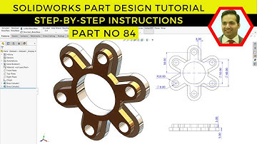 SolidWorks Tutorial | Step-by-Step Instructions | Exercise No 84