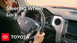 Toyota How-To: Steering Wheel Lock | Toyota