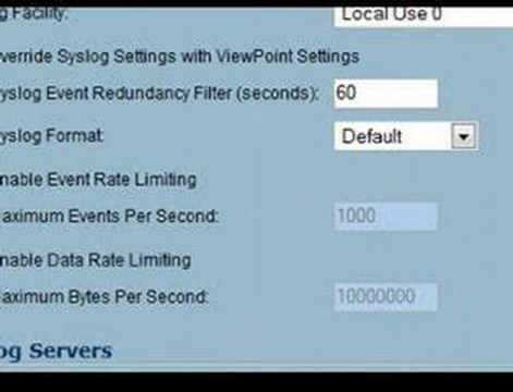 Configuring the SonicWALL Syslog Feature
