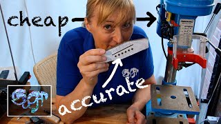 Drilling accurately spaced holes with a cheap drill press