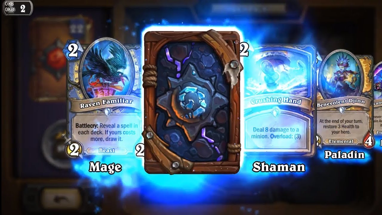 Feral Gibberer - Kobolds and Catacombs Hearthstone rare card pack opening