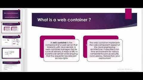 Web Component Development I / 1