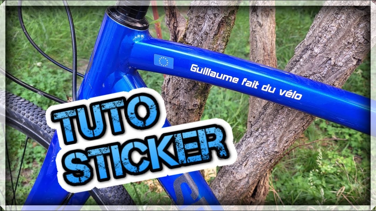 Comment coller un sticker sur un vélo ? 