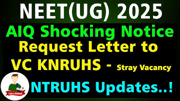🚨 MCC Stray Vacancy Final Allotment OUT! Telangana Students Demand KNRCUHS to Reveal Vacant Seats!
