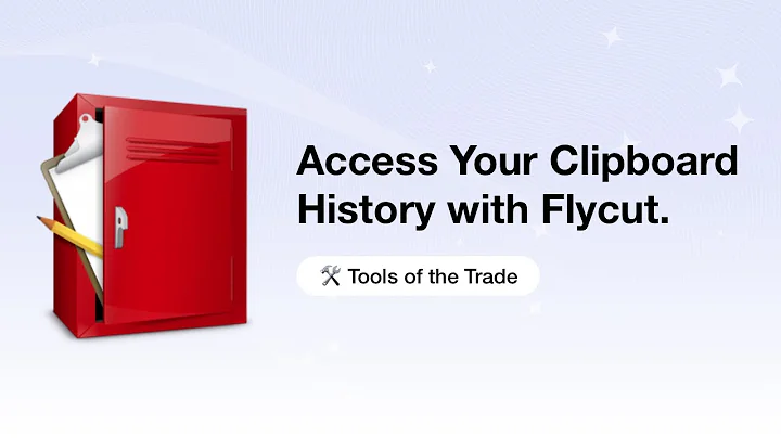 Access Your Clipboard History with Flycut (Clipboard Manager) #ToolsOfTheTrade