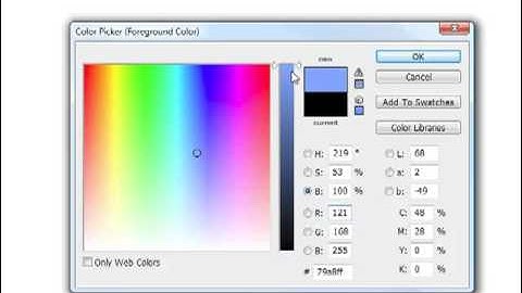 Photoshop - Basics -Color Picker