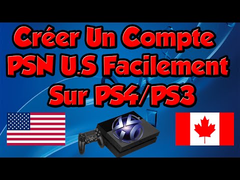 Créer Un Compte PSN U.S Sur Ps4/Ps3 Facilement et Rapidement