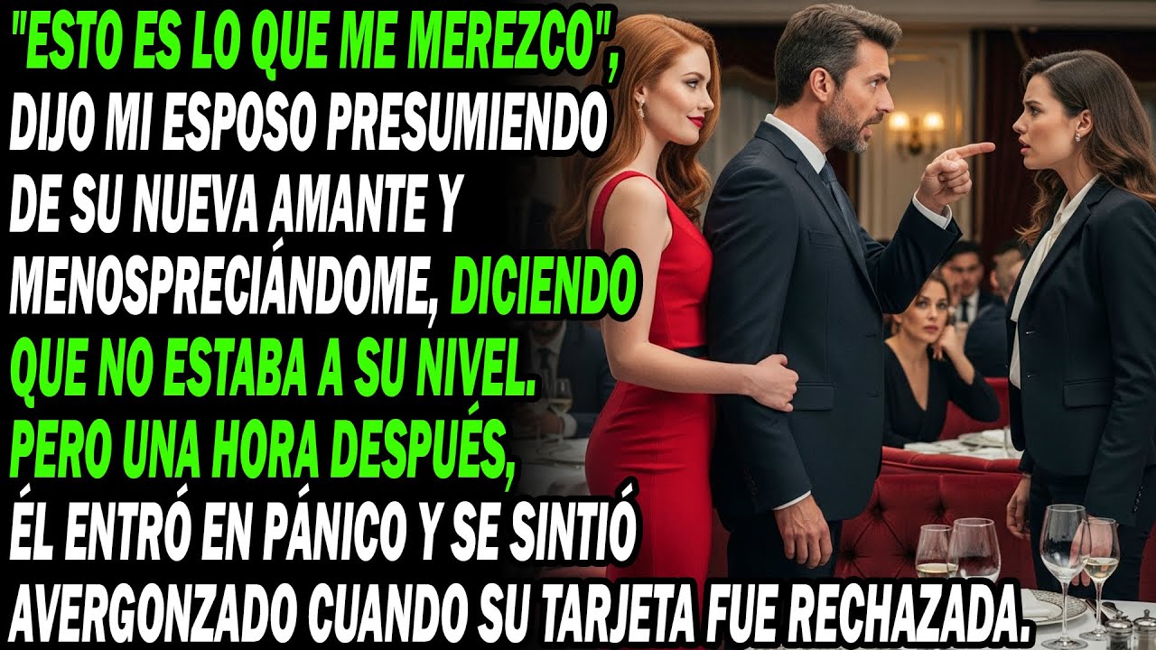 Esposo Alardeó Amante ¡Esto Es Clase!. 1h Después, 💳😈 Todas Sus Tarjetas Rechazadas...