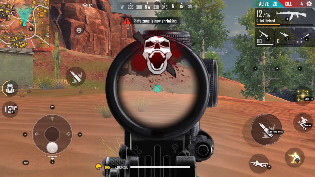 Garena Free Fire Gameplay First Win - YouTube