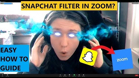 How to use snapchat filters in Discord/Zoom (or any video conference) call