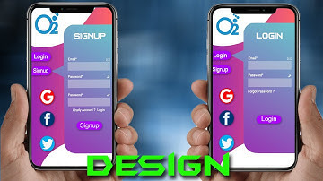 Adobe Photoshop UI UX Design Challenge #1 Beautiful Login and SignUp Screen Design