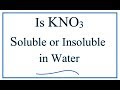 Solubility Rules and Concepts