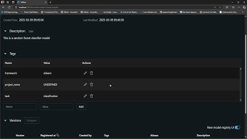 29. Model Registry. Updating model metadata