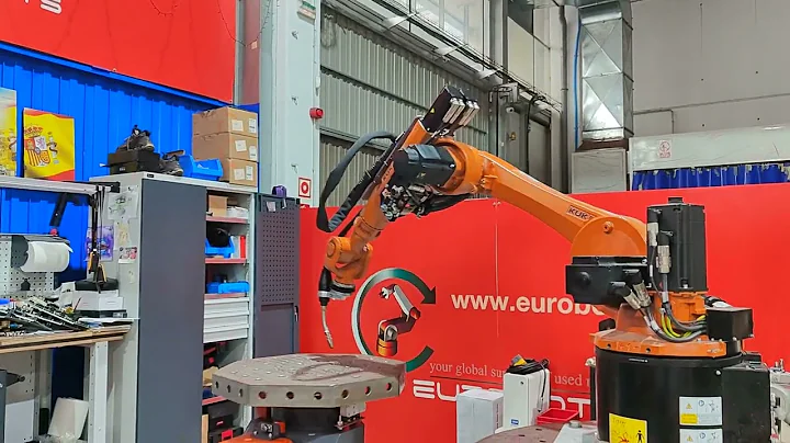 KUKA KR22 with KRC4 controller, 2 axis table and Fronius TPSi welding machine