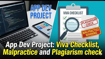 App Dev Project: Viva Checklist, Malpractice And Plagiarism Check