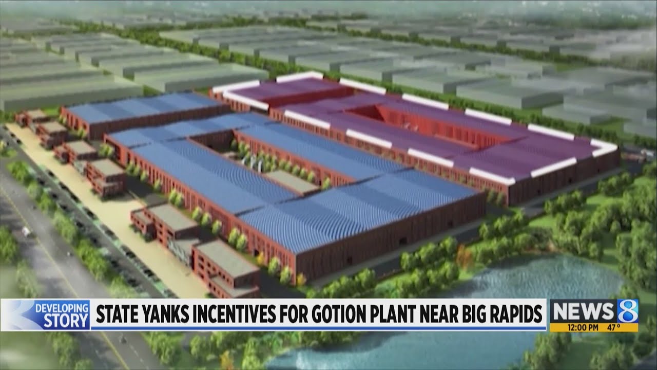State yanks incentives for controversial EV battery plant near Big Rapids