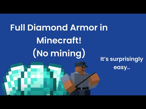 How to Get Diamond Armor in Minecraft Very Easily - YouTube