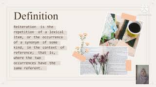 Lexical Cohesion: Reiteration