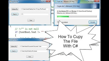 How To Copy The File With C#