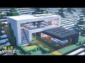 ⛏️ 마인크래프트 겨울 느낌 모던하우스 만들기 :: 🌲 Minecraft Winter Modern House Build Tutorial 🏘️