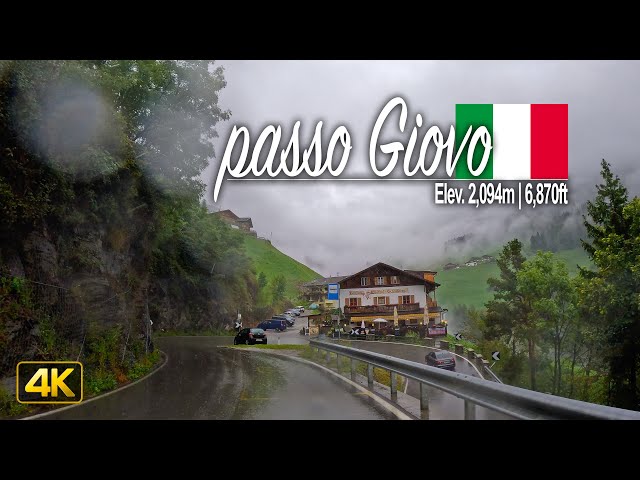 Rainy Day Drive in Italy 🇮🇹 Driving in Northern Italy from Sterzing to St. Leonhard via Jaufenpass