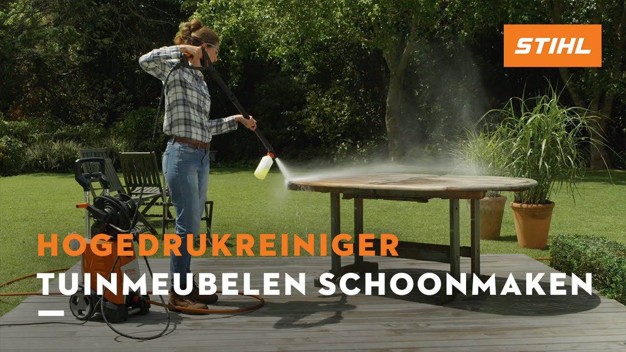 fee Waar Voorspeller Houten tuinmeubelen schoonmaken | STIHL