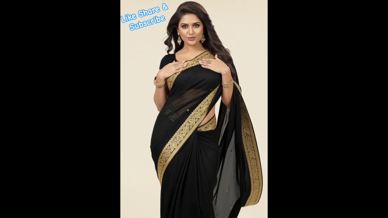 Elegance in Black | Stunning Saree Goals 