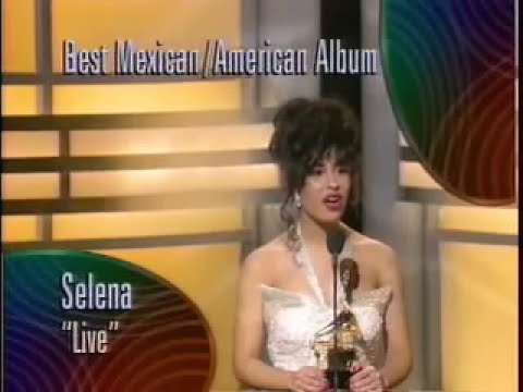 Selena Winning A Grammy Award March 1st 1994