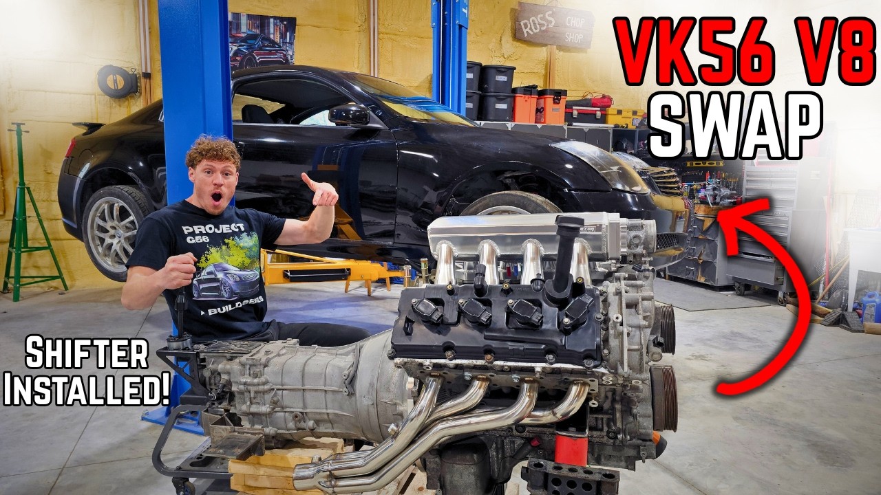 VK56 Engine Swapping My G35 Coupe Ep.8 – Shifter, Brake Lines + MORE!!!
