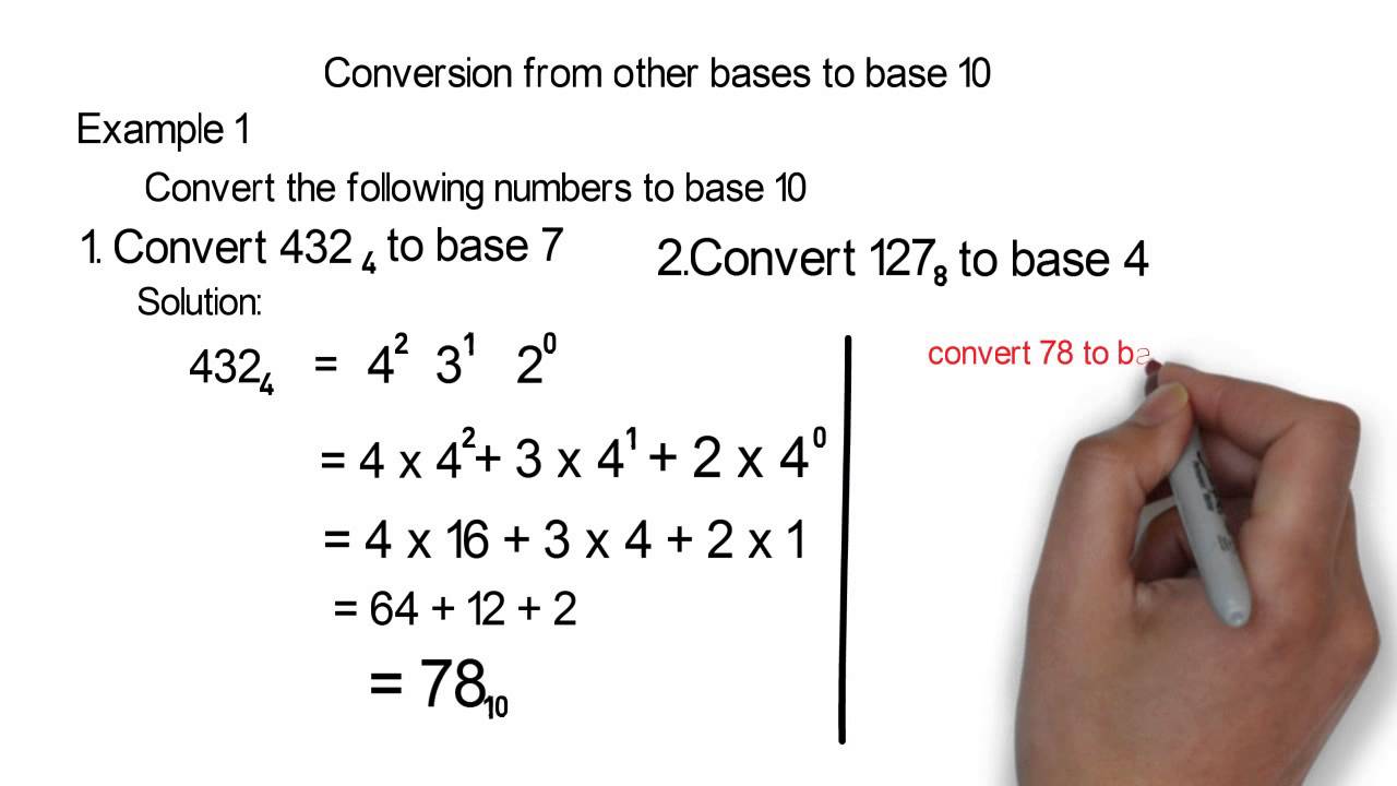 Conversion Of Numbers From One Base To Another Base Youtube