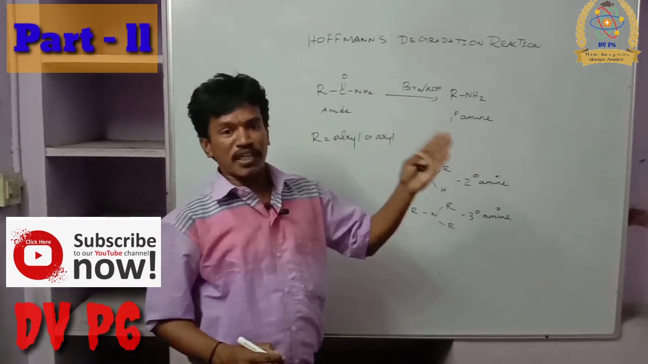Hofmann Degradation Chemistry YouTube