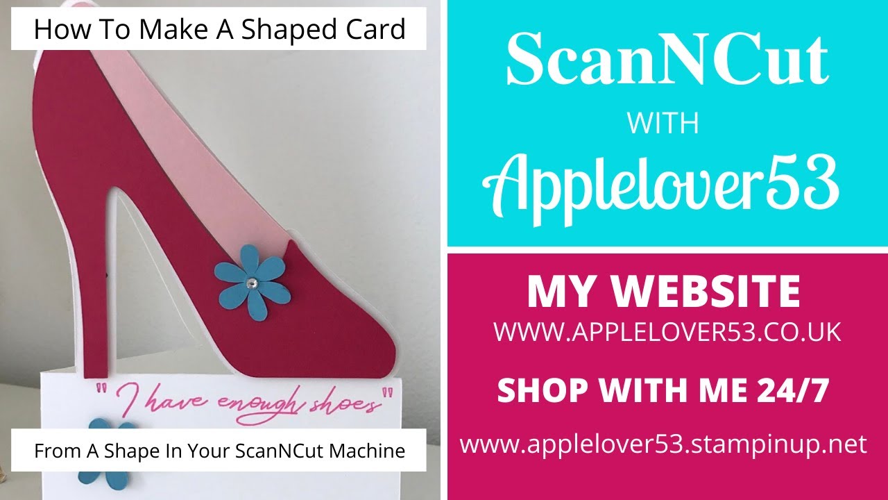 Make A Shaped Card From A Shape In Your ScanNCut Machine With Canvas Workspace