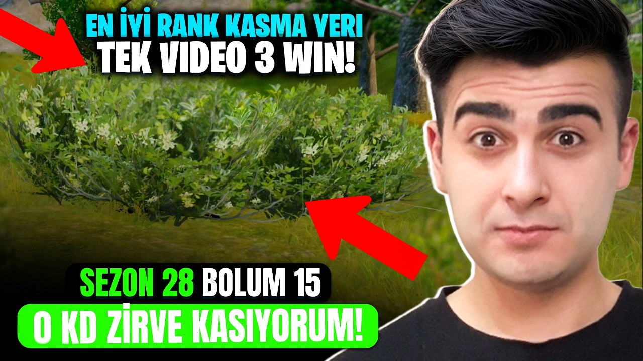 3 WİN ALDIM! 0 KD EFSANE KASIYORUM! SEZON 28 BÖLÜM 15 - PUBG Mobile Zirve Savaşı