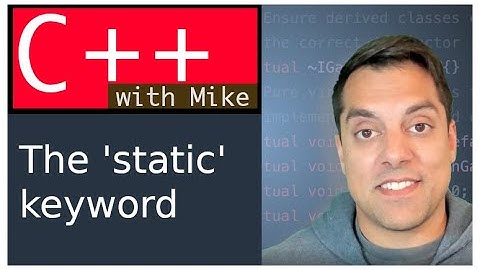 The ‘static’ keyword - understanding static vs stack vs heap memory - Modern Cpp Series Ep. 69