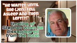 Interview with #stephansterns father. Timeline and location of Stephan when he left the room.