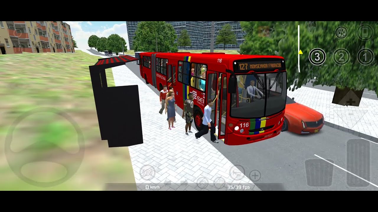 Proton Bus Mapa Campo Grande linha 127 Rebouças Comil articulado 